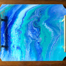 Load image into Gallery viewer, Blue Clam French Corners with Matching Coasters
