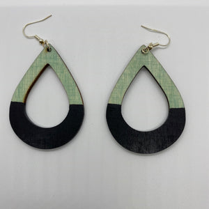 Tear Drop Earrings Open (Click for more color options)