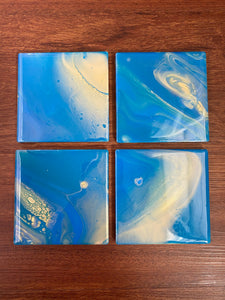 Blues Ceramic Coasters