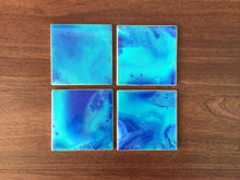 Load image into Gallery viewer, Blue Calm Ceramic Coasters
