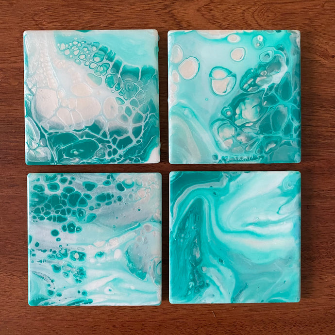 Sea Mist Ceramic Coasters