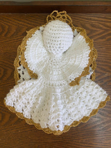 Large Crocheted Angel Tree Topper