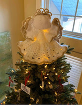 Load image into Gallery viewer, Large Crocheted Angel Tree Topper
