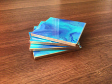 Load image into Gallery viewer, Blue Calm Ceramic Coasters
